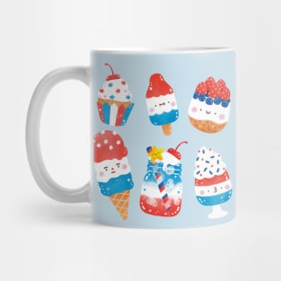 Red, White and Blue Desserts Mug